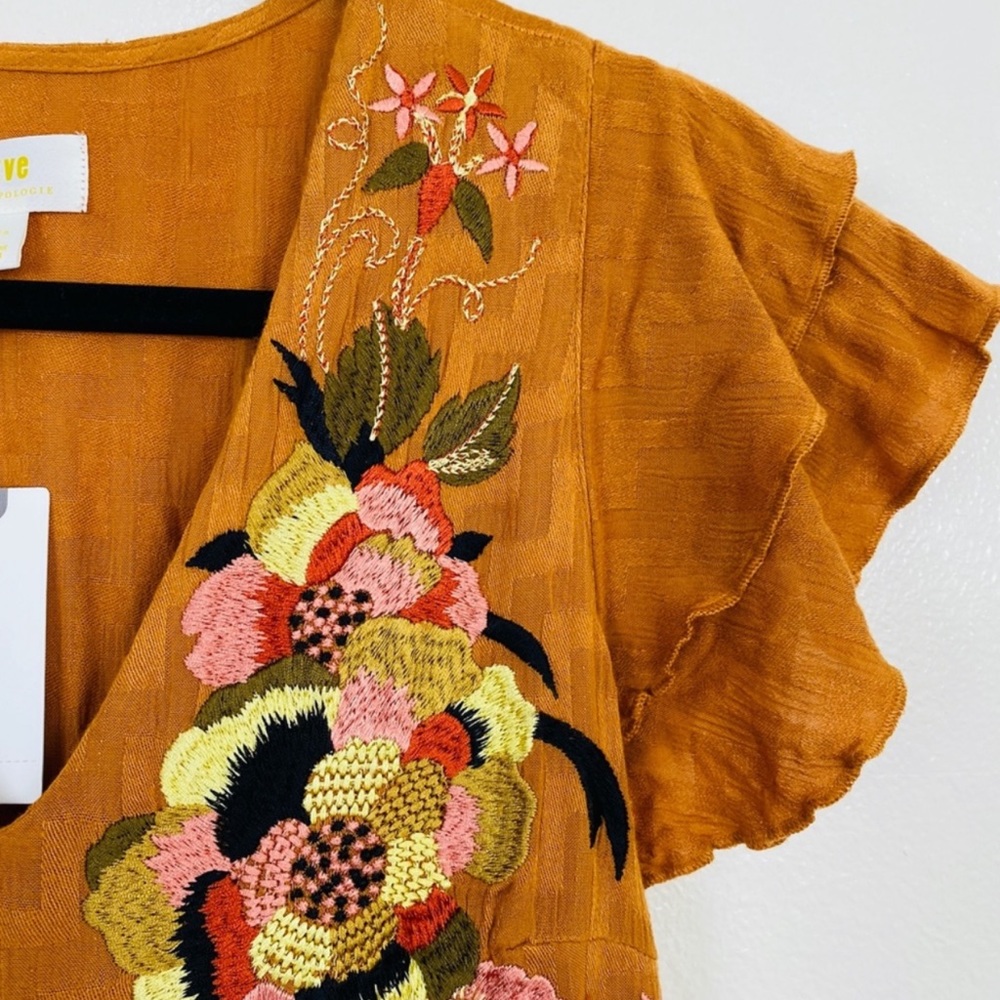 Anthropologie Sunshine Embroidered Maxi Dress - Picture 15 of 15